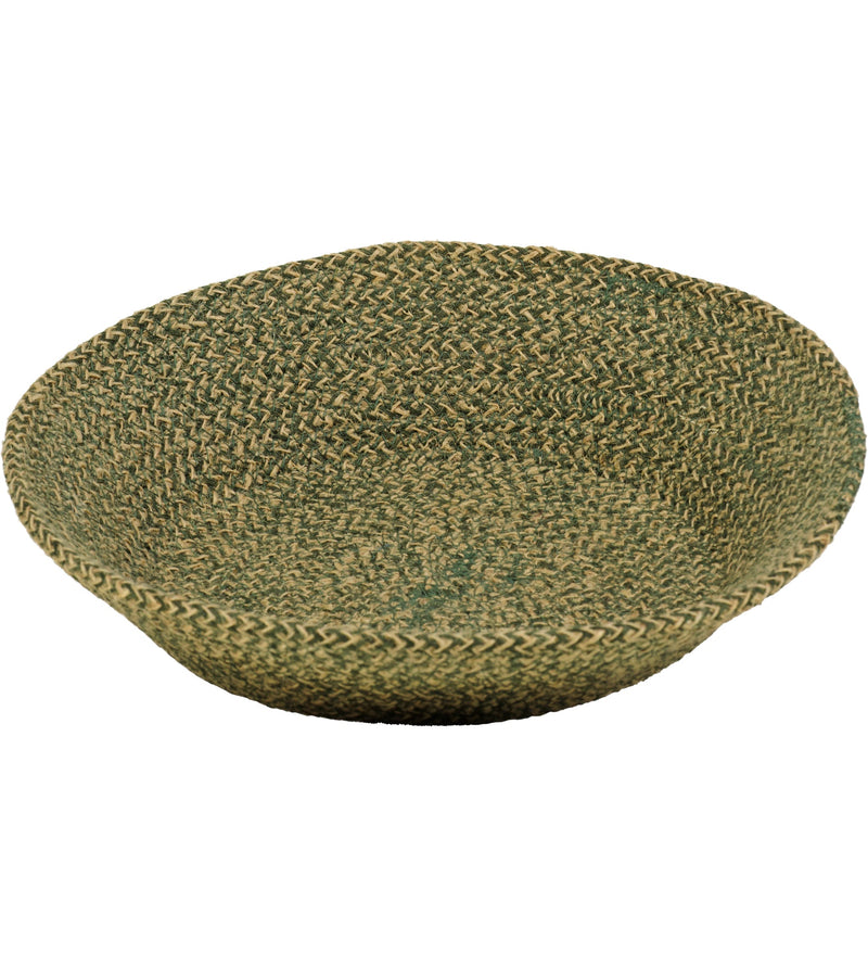 British Colour Standard - Woven Jute Serving Basket Olive Home & Kitchen