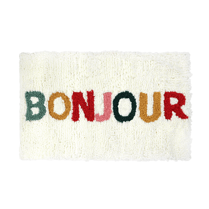 Broderie - BONJOUR PUNCH NEEDLE MAT KIT Arts & Crafts