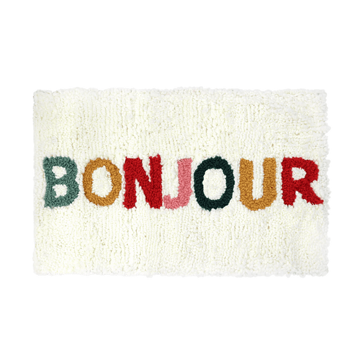 Broderie - BONJOUR PUNCH NEEDLE MAT KIT Arts & Crafts