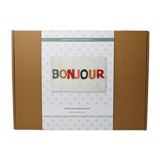 Broderie - BONJOUR PUNCH NEEDLE MAT KIT Arts & Crafts