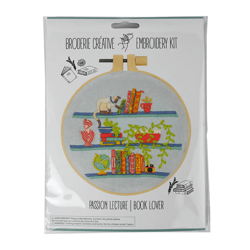 Broderie - BOOK LOVER EMBROIDERY KIT Arts & Crafts