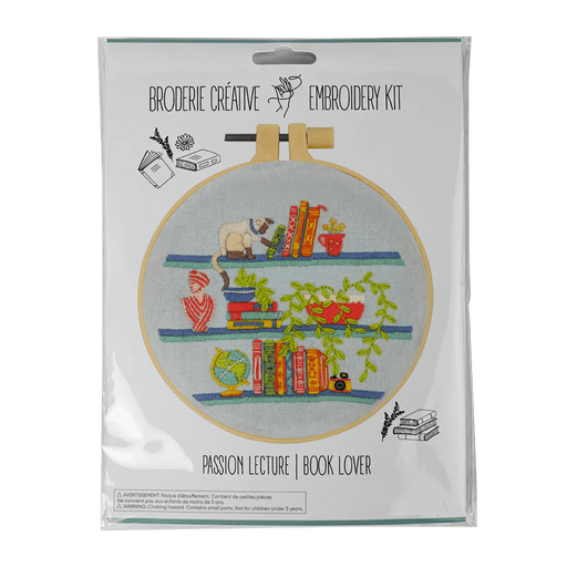 Broderie - BOOK LOVER EMBROIDERY KIT Arts & Crafts