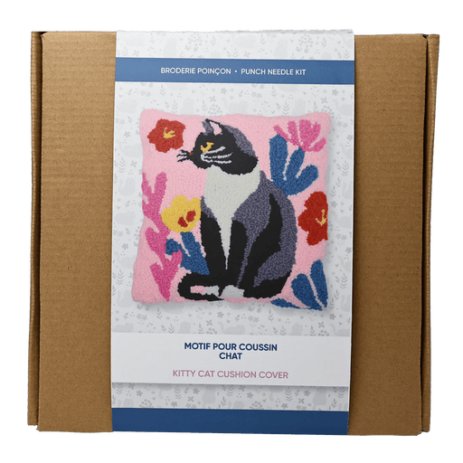 Broderie - CAT PUNCH NEEDLE CUSHION KIT Arts & Crafts