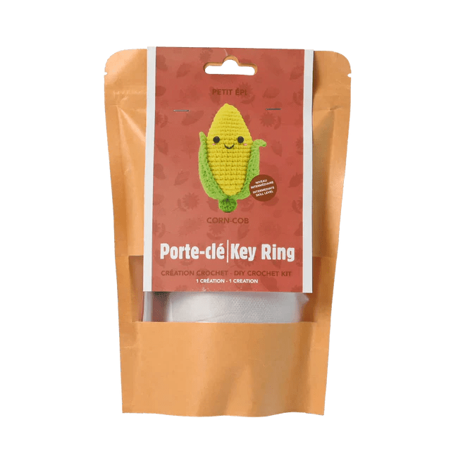 Broderie - CORN KEYCHAIN DIY CROCHET KIT Arts & Entertainment