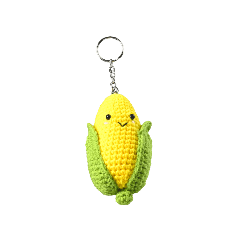 Broderie - CORN KEYCHAIN DIY CROCHET KIT Arts & Entertainment