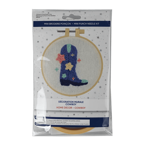 Broderie - COWBOY MINI PUNCH NEEDLE KIT Arts & Crafts