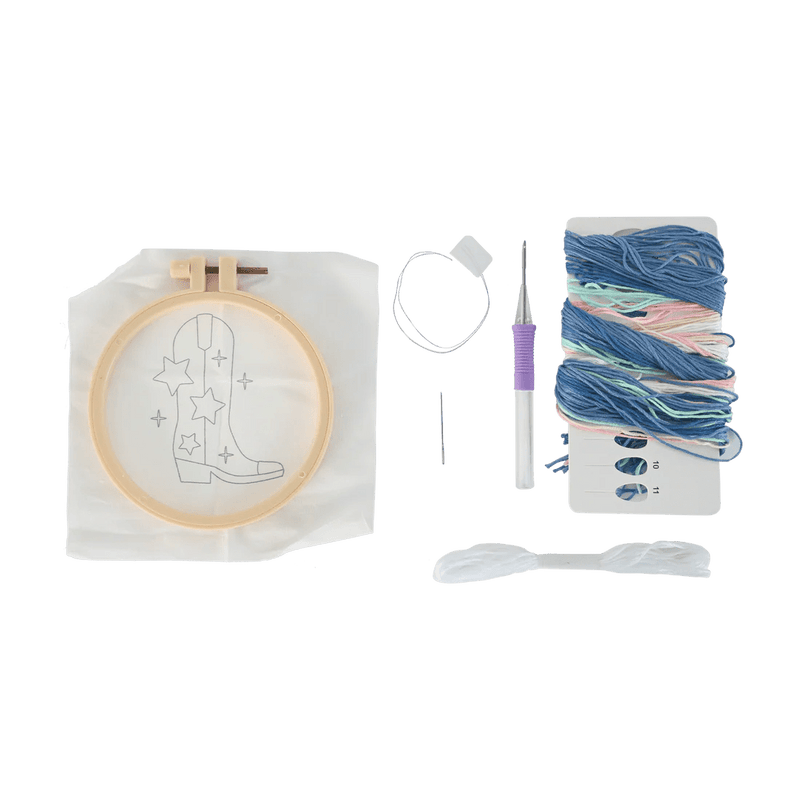 Broderie - COWBOY MINI PUNCH NEEDLE KIT Arts & Crafts
