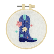 Broderie - COWBOY MINI PUNCH NEEDLE KIT Arts & Crafts