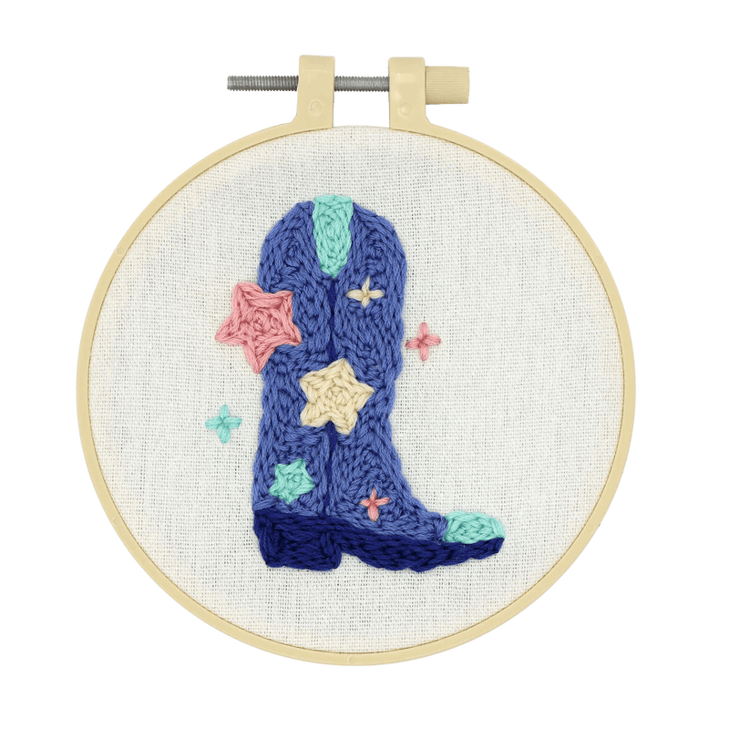 Broderie - COWBOY MINI PUNCH NEEDLE KIT Arts & Crafts