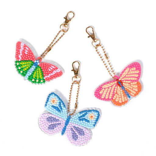 Broderie - DIAMOND ART DIY KEYCHAINS - BUTTERFLY Arts & Entertainment