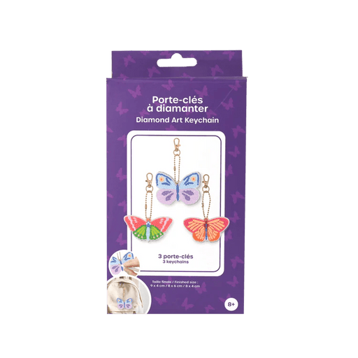 Broderie - DIAMOND ART DIY KEYCHAINS - BUTTERFLY Arts & Entertainment