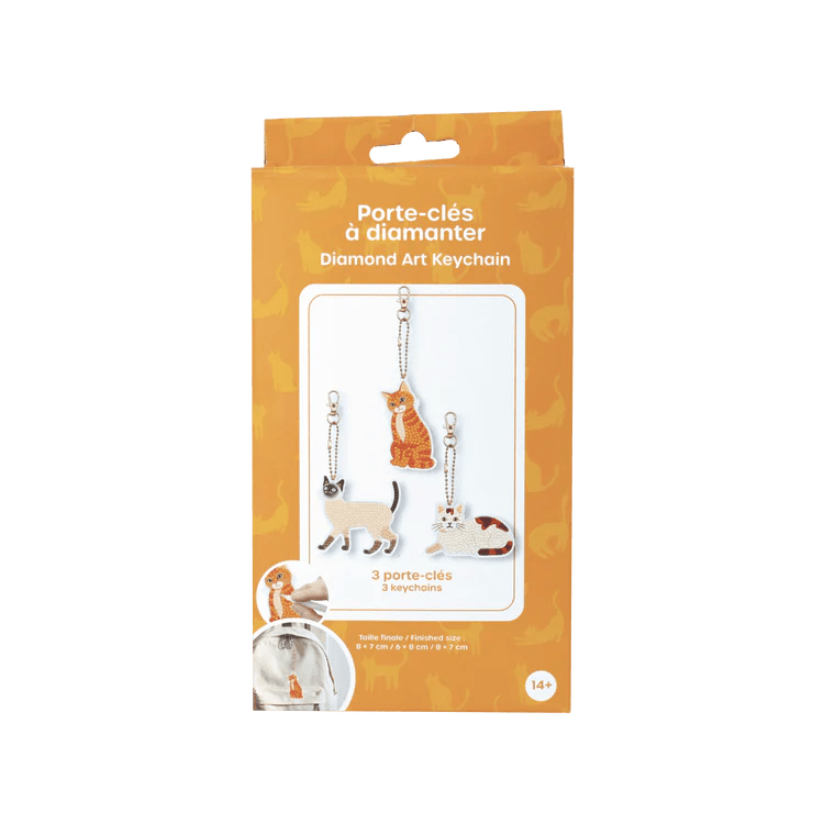 Broderie - DIAMOND ART DIY KEYCHAINS - CATS Arts & Entertainment