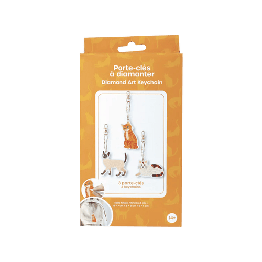 Broderie - DIAMOND ART DIY KEYCHAINS - CATS Arts & Entertainment