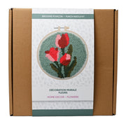 Broderie - FLOWER HOME DECOR PUNCH NEEDLE KIT Arts & Crafts