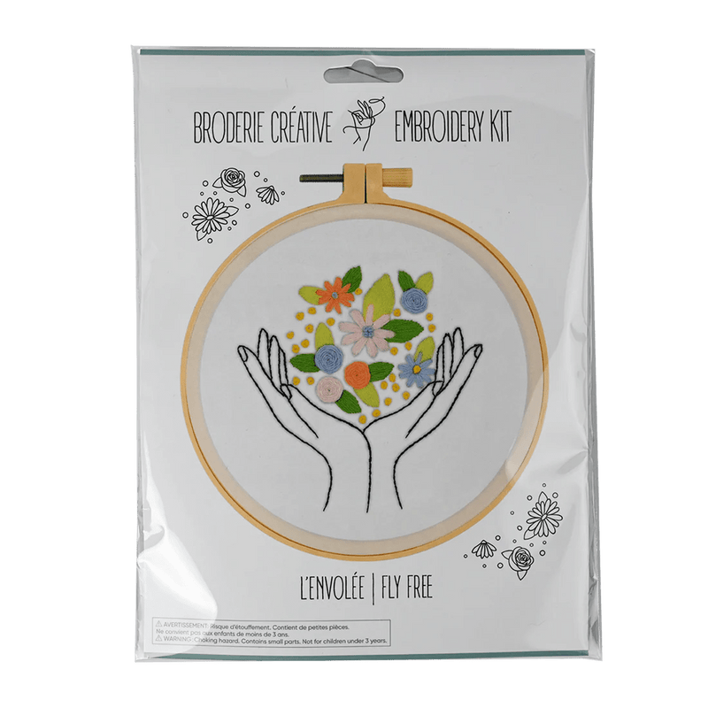 Broderie - FLY FREE EMBROIDERY KIT Arts & Crafts