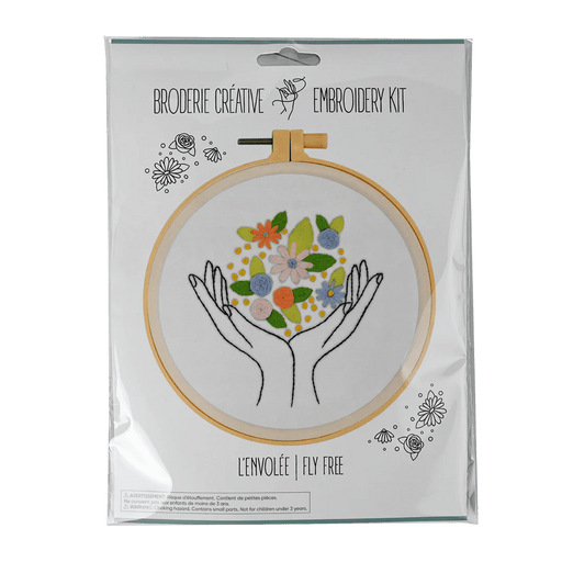 Broderie - FLY FREE EMBROIDERY KIT Arts & Crafts