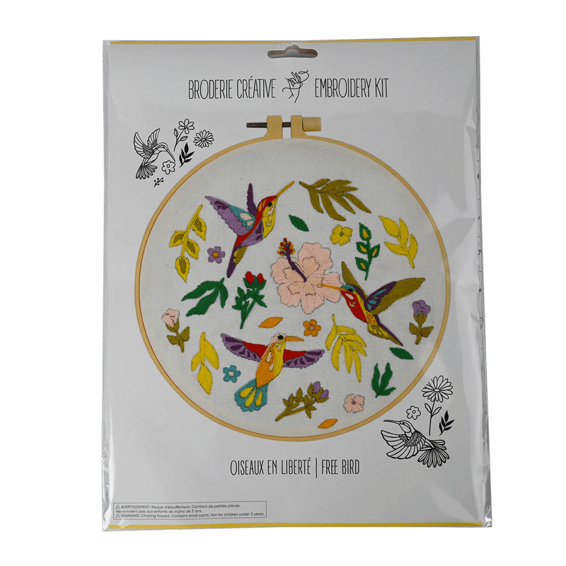 Broderie - FREE BIRD EMBROIDERY KIT Arts & Crafts