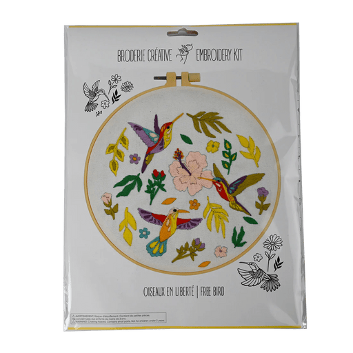 Broderie - FREE BIRD EMBROIDERY KIT Arts & Crafts