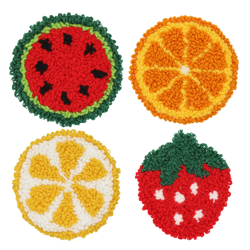 Broderie - FRUITS PUNCH NEEDLE COASTER KIT Arts & Crafts