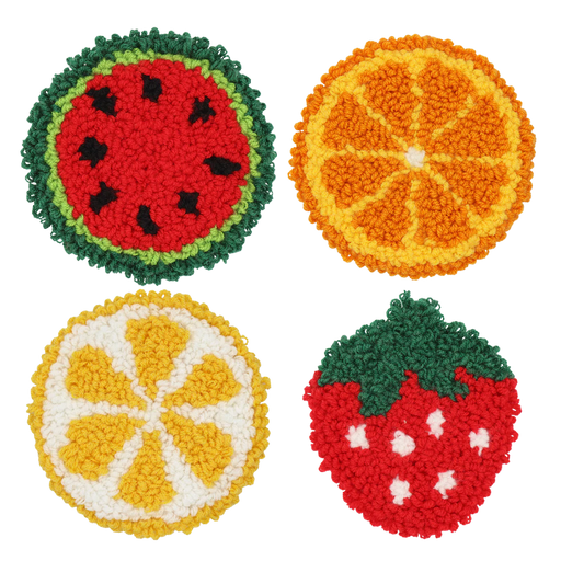 Broderie - FRUITS PUNCH NEEDLE COASTER KIT Arts & Crafts