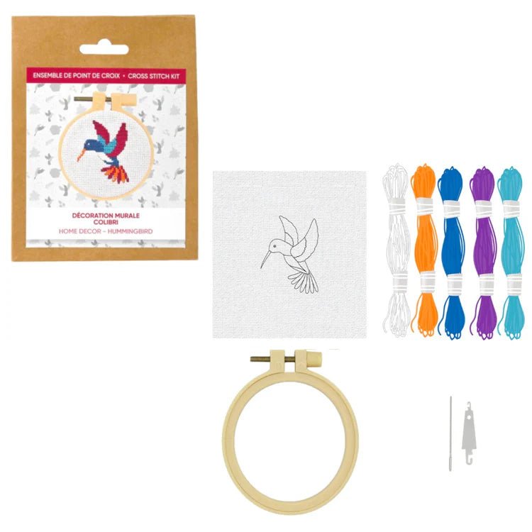 Broderie - HUMMINGBIRD CROSS STITCH KIT Arts & Entertainment