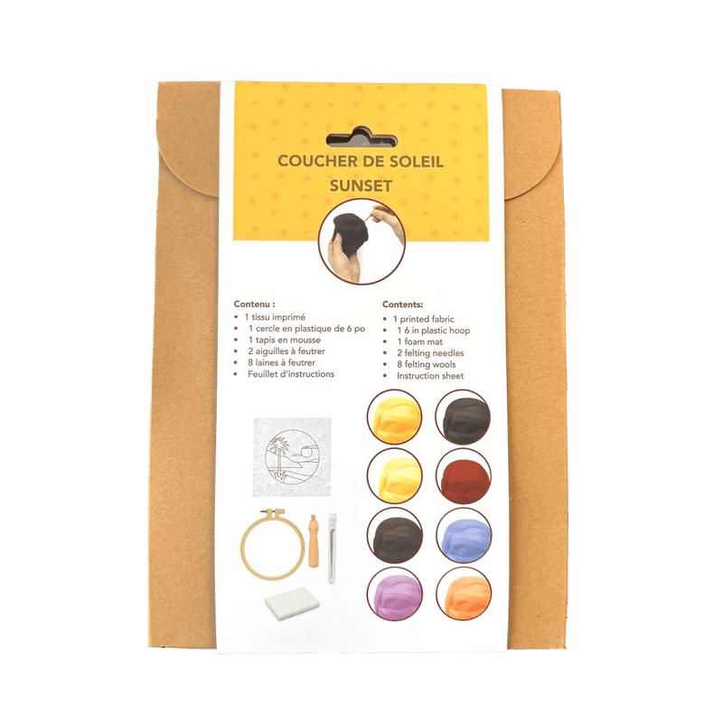 Broderie - ISLAND SUNSET NEEDLE FELTING KIT Arts & Entertainment