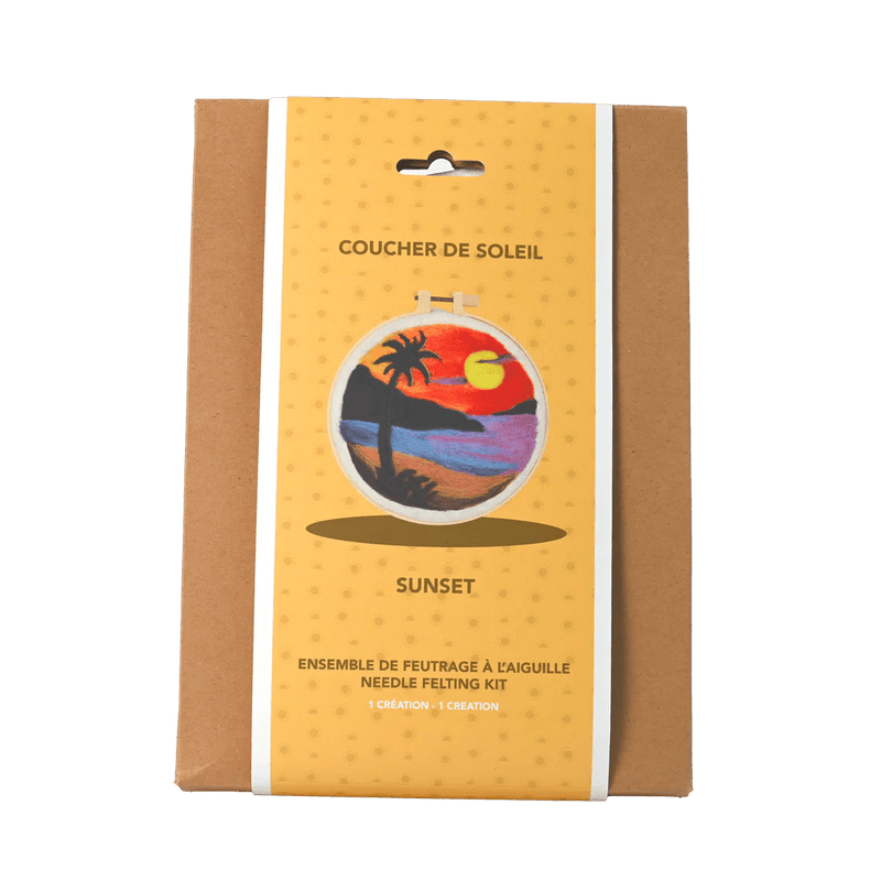 Broderie - ISLAND SUNSET NEEDLE FELTING KIT Arts & Entertainment