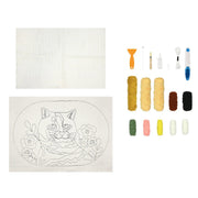 Broderie - KITTY PUNCH NEEDLE RUG KIT Arts & Crafts