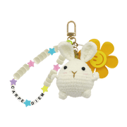 Broderie - LITTLE BUNNY KEYCHAIN DIY CROCHET KIT Arts & Entertainment