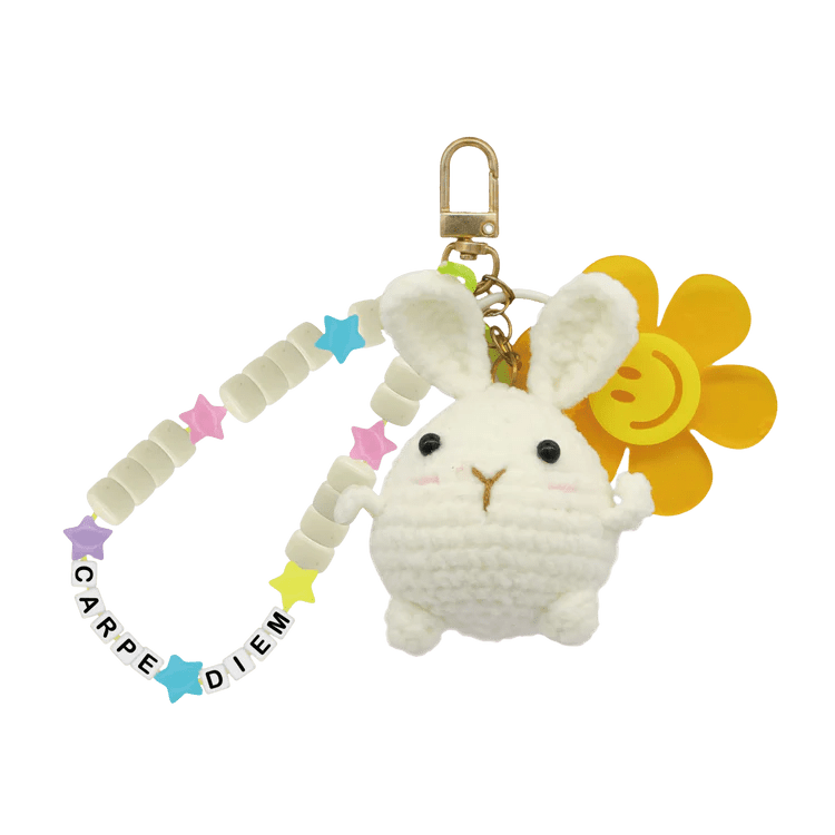 Broderie - LITTLE BUNNY KEYCHAIN DIY CROCHET KIT Arts & Entertainment