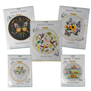 Broderie - MIDNIGHT BUTTERFLY EMBROIDERY KIT Toys & Games