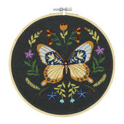 Broderie - MIDNIGHT BUTTERFLY EMBROIDERY KIT Toys & Games