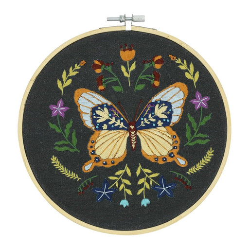 Broderie - MIDNIGHT BUTTERFLY EMBROIDERY KIT Toys & Games