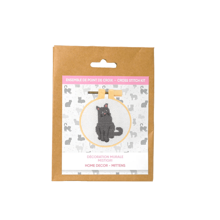 Broderie - MITTENS KITTY CROSS STITCH KIT Arts & Entertainment