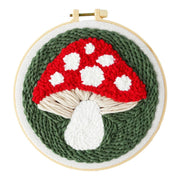 Broderie - MUSHROOM HOME DECOR PUNCH NEEDLE KIT Arts & Crafts