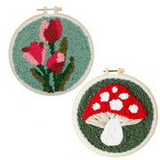 Broderie - MUSHROOM HOME DECOR PUNCH NEEDLE KIT Arts & Crafts
