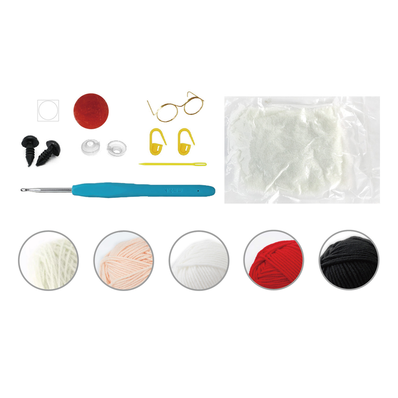 Santa crochet kit alternate view, item 201783