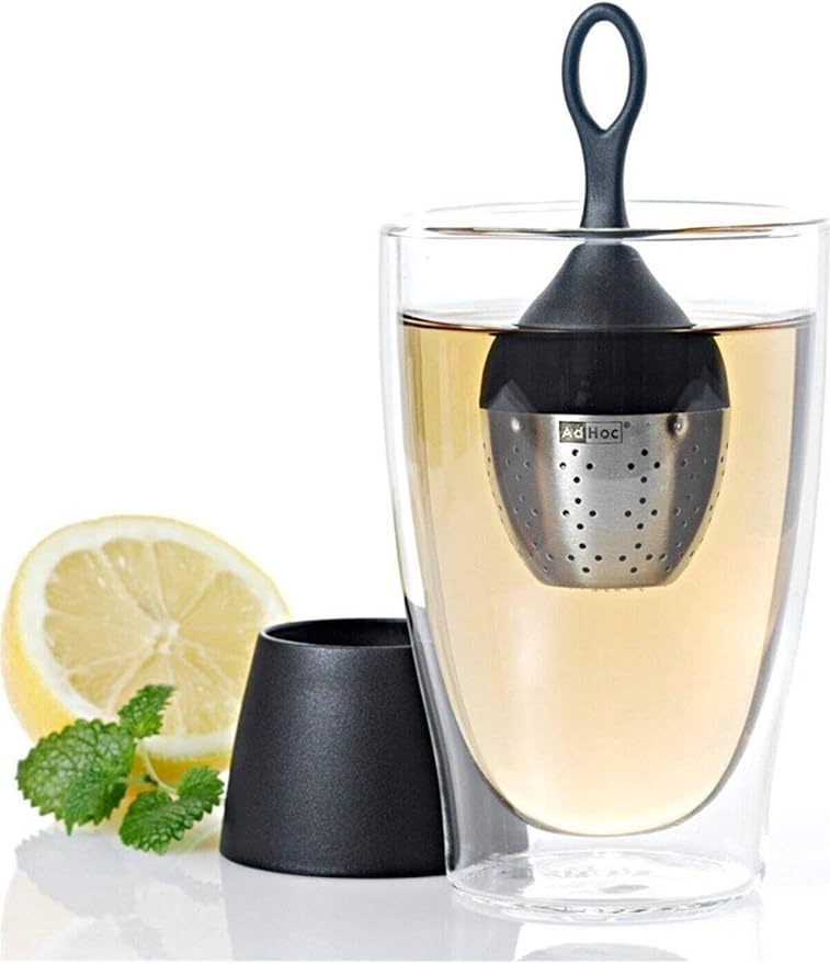 Browne - ADHOC HANGTEA Tea Infuser Large4x12.5cm/1.6x4.9" Black Home & Kitchen