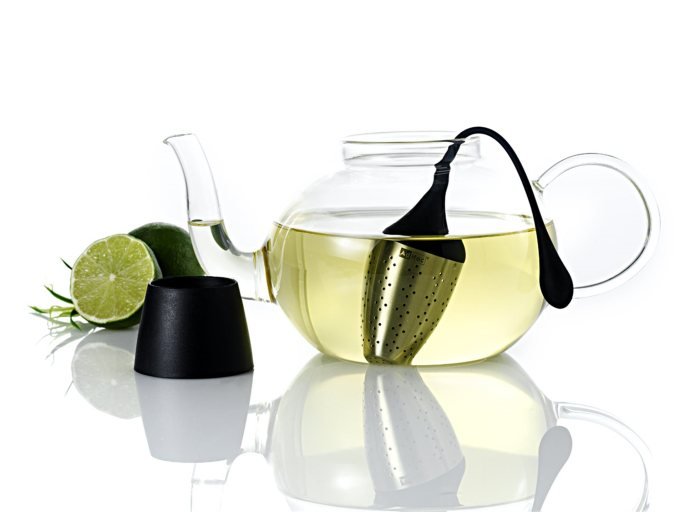 Browne - ADHOC HANGTEA Tea Infuser Large4x12.5cm/1.6x4.9" Black Home & Kitchen