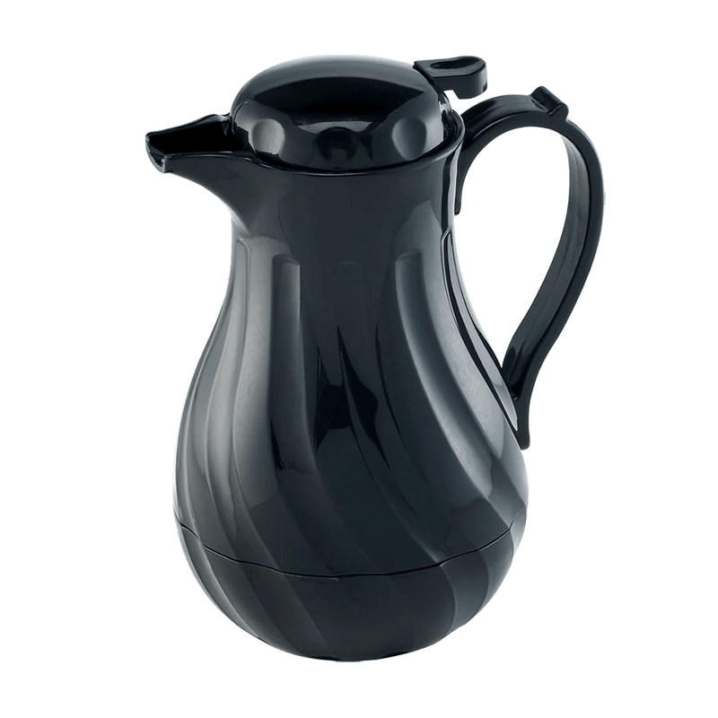 Browne - Beverage Server, Swirl Push Button, 20oz/0.59L, Black Home & Kitchen
