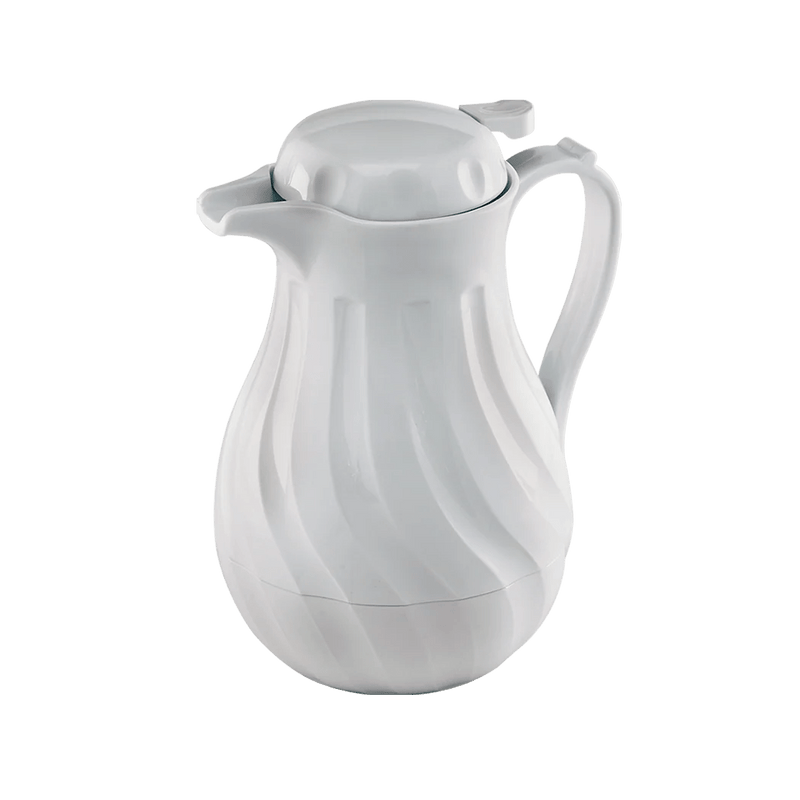 Browne - Beverage Server, Swirl Push Button, 20oz/0.59L, White Home & Kitchen