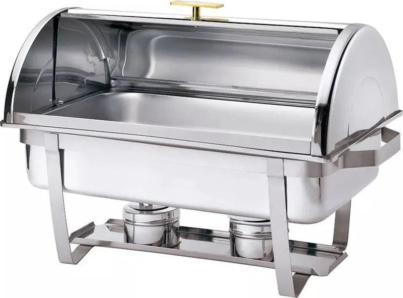 Browne - Economy Roll Top Chafer, 9qt/8.5L, 25.5x15.25x15"/64.8x38.7x38.1cm, 18/8 SS Home & Kitchen