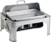 Browne - HARMONY Rectangle Chafer w/Nautilus Window Cover, Full Size, 9qt/8.5L, 26.5x21.5x17.5", SS Home & Kitchen