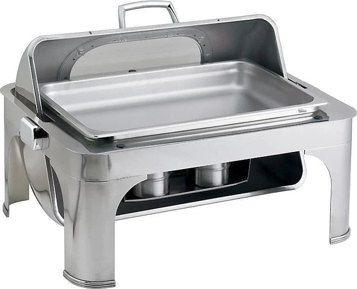 Browne - HARMONY Rectangle Chafer w/Nautilus Window Cover, Full Size, 9qt/8.5L, 26.5x21.5x17.5", SS Home & Kitchen