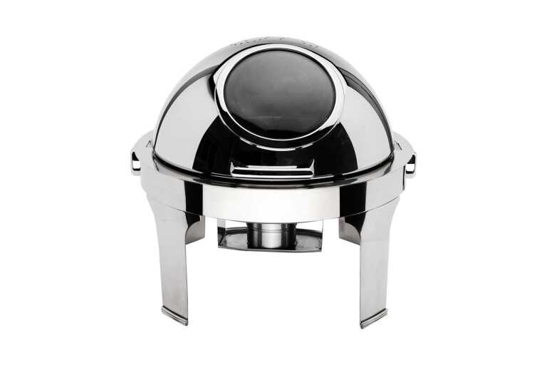 Browne - HARMONY Round Chafer with Nautilus Window Cover, 7qt/6.6L, 22.5x20"/57.2x50.8cm, SS, Mirror Finish Home & Kitchen