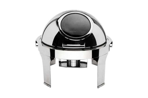 Browne - HARMONY Round Chafer with Nautilus Window Cover, 7qt/6.6L, 22.5x20"/57.2x50.8cm, SS, Mirror Finish Home & Kitchen