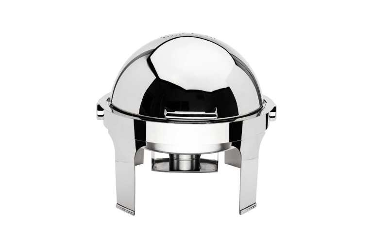 Browne - HARMONY Round Chafer with Roll Top Cover,7qt/6.6L, 22.5x20"/57.2x50.8cm, SS, Mirror Finish Home & Kitchen