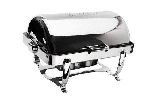Browne - OCTAVE Rectangular Chafer, Full Size, Dripless, w/Roll top cover, 9qt/8.5L, 26.5x21.5x16", SS Home & Kitchen