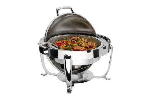 Browne - OCTAVE Round Chafer, w/Roll top cover, 7qt/6.6L, 22.5x20"/57.2x50.8cm, SS Home & Kitchen