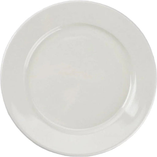 Browne - PALM Dessert Plate, 7.125"/18.1cm, Wide Rim, Porcelain, White Home & Kitchen